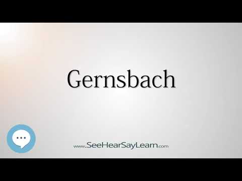 Gernsbach (How to Pronounce Cities of the World)💬⭐🌍✅