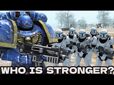 Can 5 Clone Commandos kill 1 Space Marine?