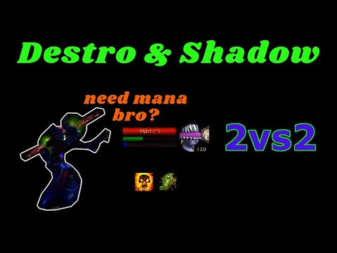 Destro Warlock Arena ~2300 2vs2 - BfA 8.3  Saison 4 - Mana Game with Double DD!