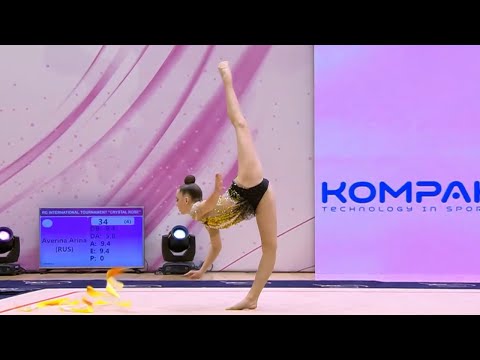 Travkina Ulyana Ribbon Crystal Rose Minsk 2022