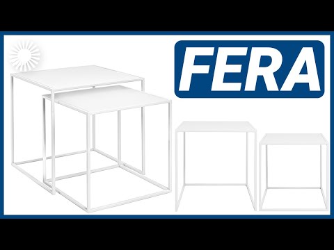 Blomus Fera Set 2 Beistelltische, weiß - Produktvideo 🤍 | Hertie
