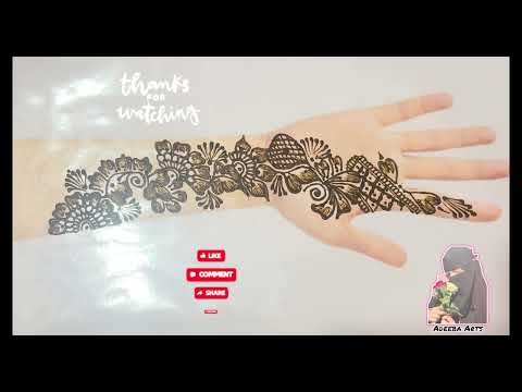 Easy Front Hand Mehendi Design ||Henna Design ||Adeeba Arts||