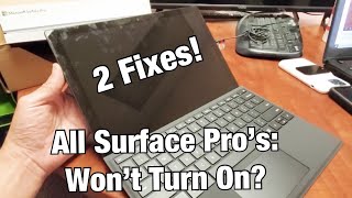 All Surface Pros: Wont&#39;t Turn On or Wake Up, Black Screen? 2 Fixes