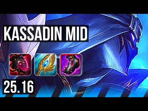 KASSADIN vs AKALI (MID) | 11/1/6, 500+ games, Dominating | NA Grandmaster | 25.16