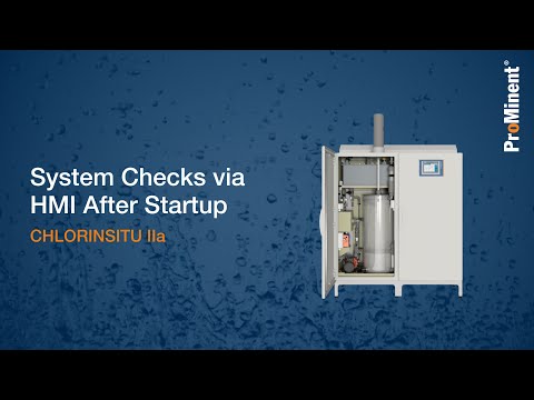System Checks via HMI After Startup | CHLORINSITU IIa