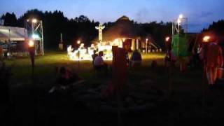 preview picture of video '大湯ストーンサークル縄文祭　Jomon festival at Ooyu stone circle in Japan'