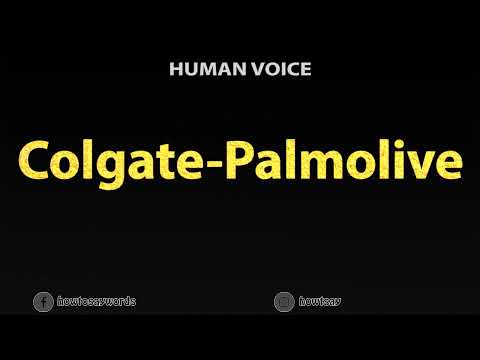 How To Pronounce Colgate Palmolive