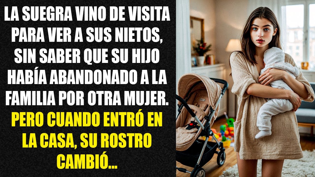 The mother-in-law came to visit her grandchildren, unaware that her son had abandoned the family.