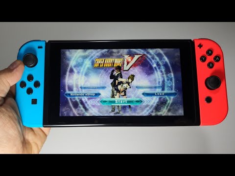 Super Robot Wars V Nintendo Switch handheld gameplay