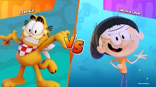 Nickelodeon All-Star Brawl - Garfield vs Lincoln Loud  - Gameplay PC 2021