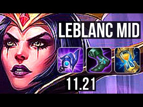 LEBLANC vs ZED (MID) | 16/1/6, Legendary, 300+ games, 900K mastery | NA Diamond | 11.21