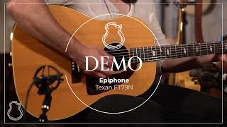 Video thumbnail for Epiphone 1964 Texan FT-79N, Mahogany & Spruce demo by Carter Vintage Backstage