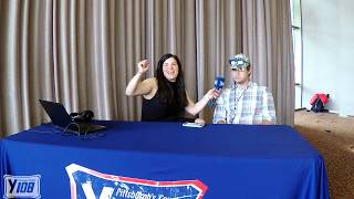 Brandon Lay Chats with Maria at 8 Man Jam