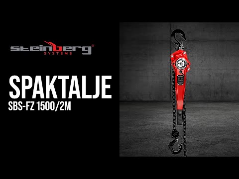 video - Spaktalje - 1,500 kg - 2 m