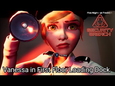 Gregory was caught by Vanessa in first floor loading dock | FNAF security breach