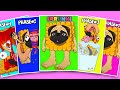 Sprunki Italian Brainrot Bisquit Dog Phases 1vs2vs3vs4 Sprunki Sticker Book Paper DIY