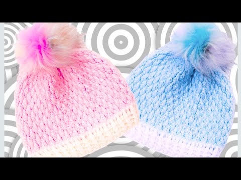 Easy crochet hat for girls, boys, children 4-6 years + more sizes ALPINE CROCHET STITCH PATTERN