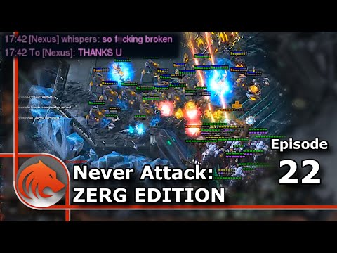StarCraft 2: Pizza Gets REALLY Salty! - Never Attack to Grandmaster ZERG Edition
