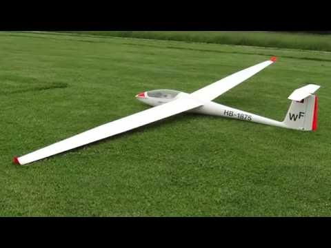 ASW 20 von Valenta, Handstart, Flug und Landung