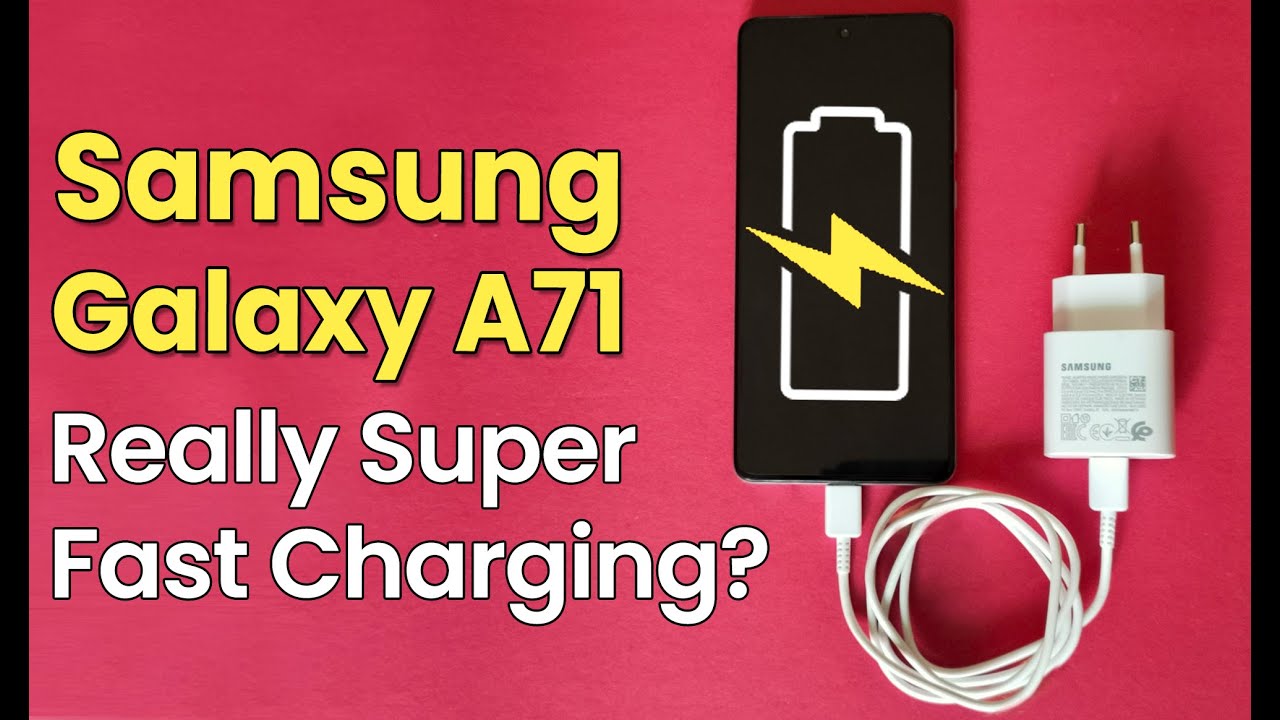 Samsung Galaxy A71 Battery Charging & Drain Test | Super Fast Charging | Huge Battery