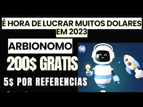 LANÇAMENTO MINERADORA 200$ GRATIS ARBIONOMO🚀 CORRA GANHE E COMEÇE A LUCRAR!!!