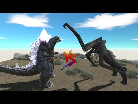 SPACE GODZILLA VS MUTO FEMALE - Animal Revolt Battle Simulator
