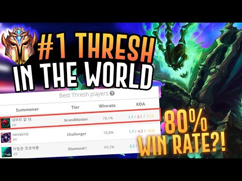 THE BEST THRESH IN THE WORLD IS INSANE! - Korean Support - League of Legends