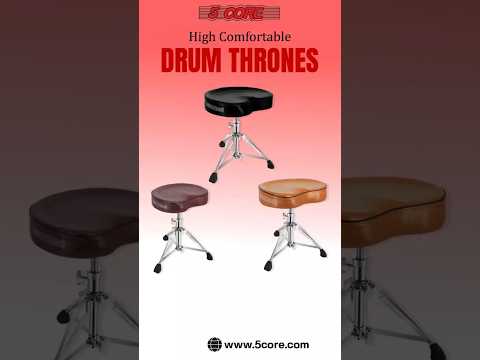 5 Core Drum Throne 4" Padded Saddle Seat Heavy Duty Adjustable Drumming Chair image 12