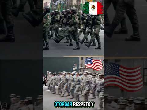 Diferencia marcha militar Mexico vs USA #shorts  #military