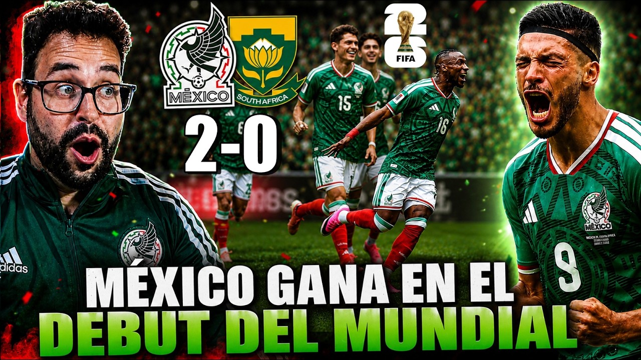 ¡ARRANCÓ el MUNDIAL! MÉXICO GANA 2-0 a SUDÁFRICA en el DEBUT ¡ETERNO RAÚL JIMÉNEZ y 3 ROJAS! RESUMEN