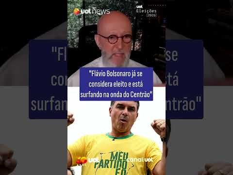 Flávio Bolsonaro já se considera eleito e está ‘surfando na onda do Centrão’, diz Josias