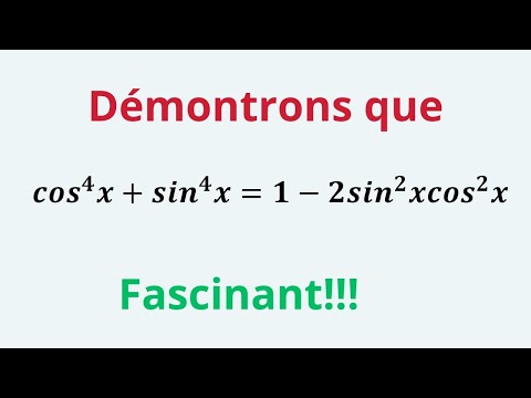 Démonstration, trigonométrie