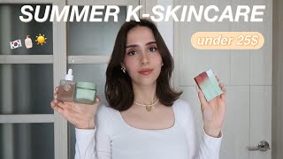 TRENDING KOREAN SKINCARE for the summer *under 25$* | Kaine review (w. YesStyle code)