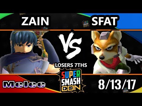 Smash Con 2017 SSBM - Zain (Marth) Vs. CLG | SFAT (Fox) Smash Melee L7