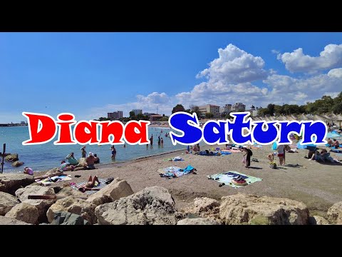 Saturn, plaja Diana (nou amenajata) - Diana beach - Romania, August 2025, 4K - travel calatorie vlog
