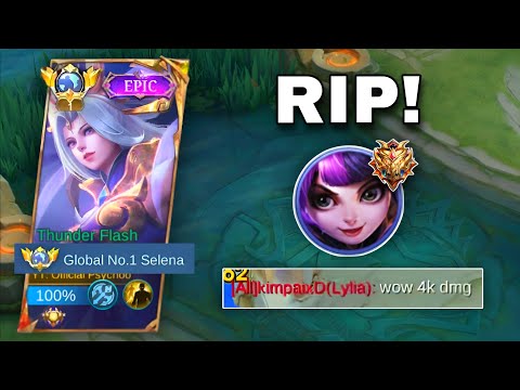 4K DAMAGE! TOP GLOBAL SELENA vs TOP GLOBAL LYLIA (MUST WATCH) | SELENA BUILD 2024 | SELENA GAMEPLAY