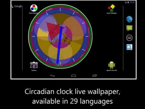 Circadian clock live wallpaper Video