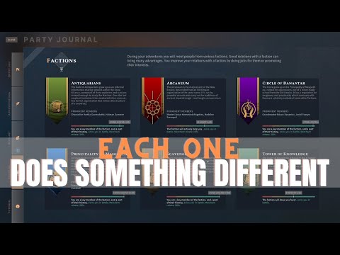 Solasta: CotM - Factions Breakdown