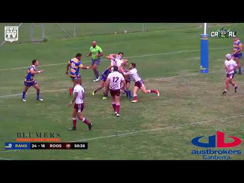 2018 -  CRRL -  RD 2 - Highlights  -Woden Valley Rams V Queanbeyan Roos