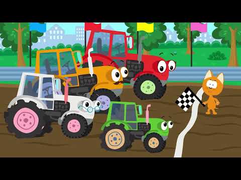 Котэ - Тракторный сборник - Песенки для детей про трактора Машинки