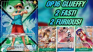 OP16 BLUE GREEN LUFFY DECKLIST, GUIDE, AND GAMES! GLUEFFY MIGHT BE MY PICK OF THE LITTER!