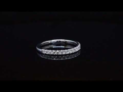 0.50 Ct. Micro Pave Diamond Wedding Band G, SI1