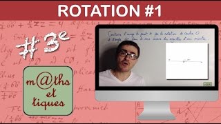 Construire l'image d'un point par une rotation - Quatrième