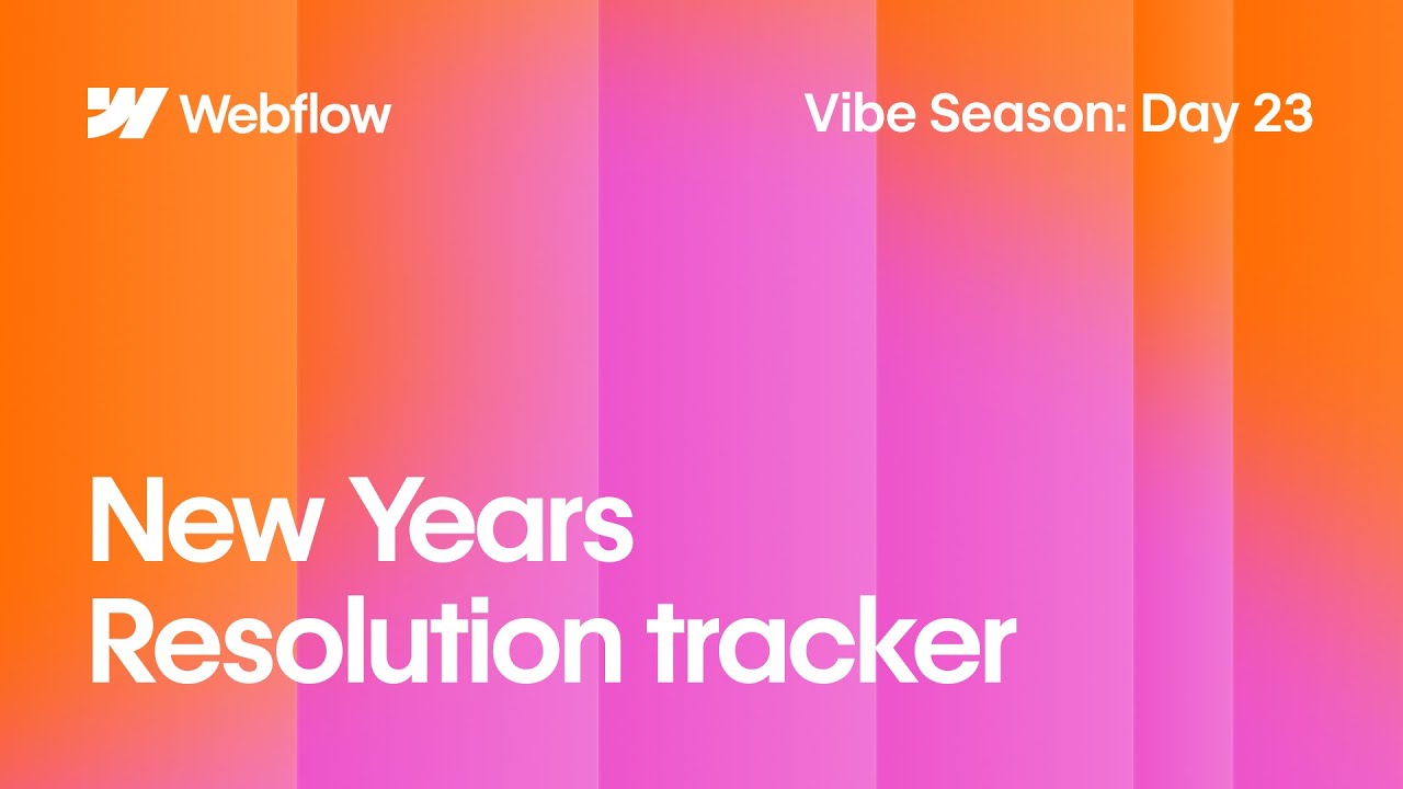 New Years Resolution tracker