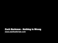 Zach Berkman - Nothing Is Wrong 