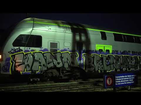 Graffiti Action "Wann brennen die Banken?" - by ARG