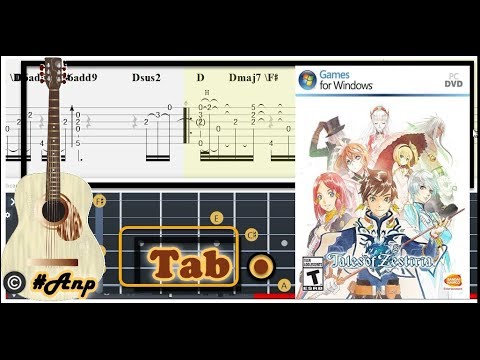 Guitar Tab - The Melody of Water is the Guide in Spiritual Mist (Tales of Zestiria) OST #Anp