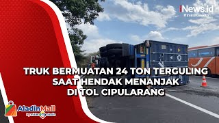 Download lagu Truk Bermuatan 24 Ton Terguling saat Hendak Menanjak di Tol Cipularang mp3