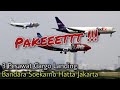 Paket Datang Pesawat Cargo JNE Landing Di Bandara Soekarno Hatta Jakarta