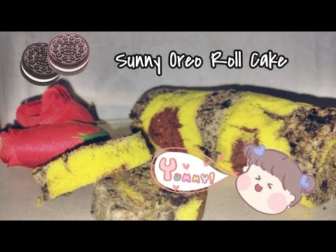 Bolu Gulung (Sunny Oreo Roll Cake)